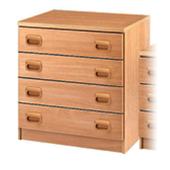 Four Large Drawers Unit